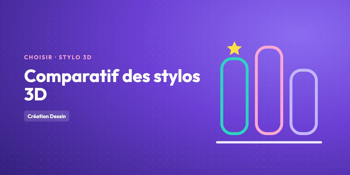 Pen'Up 3D, 3Doodler ou Création Dessin : comparatif des stylos 3D