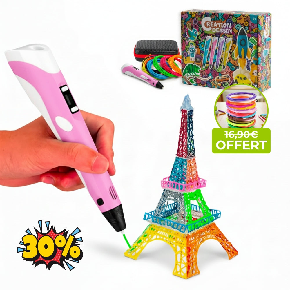 Le Coffret Cadeau Stylo 3D Complet