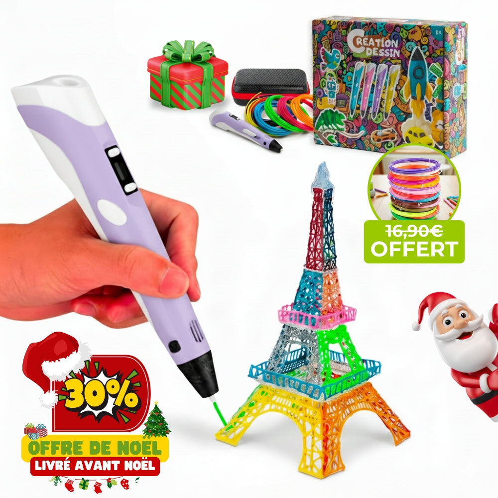 Le Coffret Cadeau Stylo 3D Complet